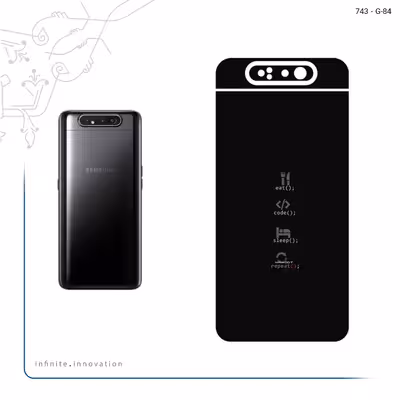 برچسب پوششی ماهوت مدل Programming 2 مناسب برای گوشی موبایل سامسونگ Galaxy A80