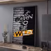 تابلو مدل دکوراتیو born to be wild کد G6-1