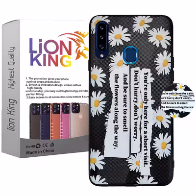 کاور لاین کینگ مدل مارگارید مناسب برای گوشی موبایل سامسونگ Galaxy A20s به همراه پایه نگهدارنده