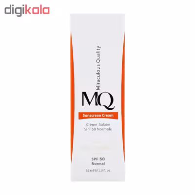 کرم ضد آفتاب رنگی ام کیو مدل NATURAL BEIGE-Normal حجم 55 میلی لیتر