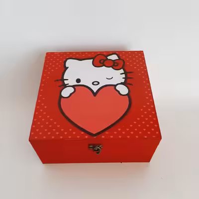 جعبه اسباب بازی کودک مدل کارتونی طرح کیتی کد BB06