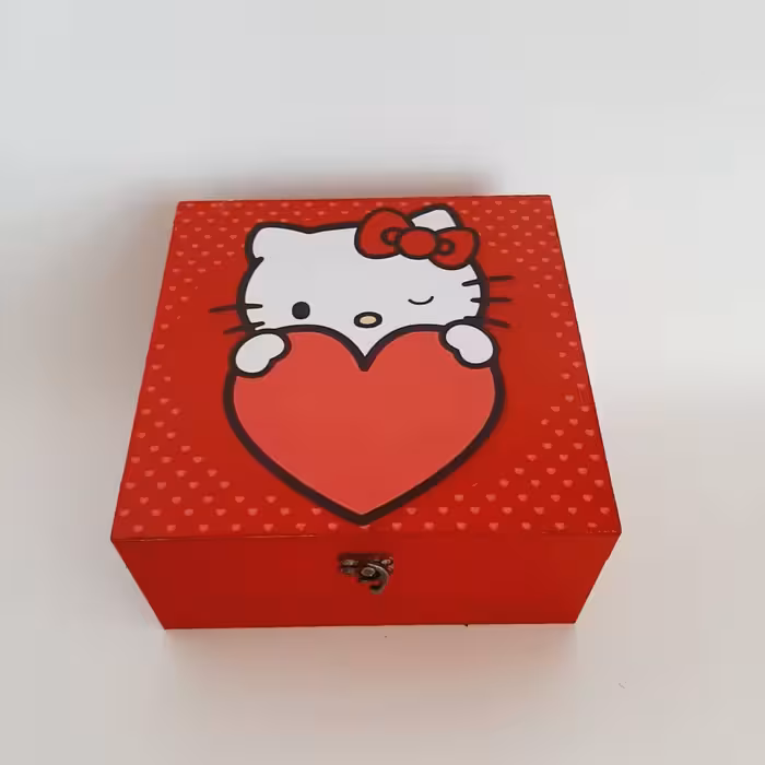 جعبه اسباب بازی کودک مدل کارتونی طرح کیتی کد BB06