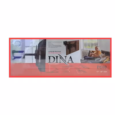 پایه دیواری تلویزیون دینا متحرک تک بازو مناسب تلویزیون های 17 تا 43 اینچ