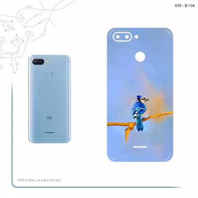 برچسب پوششی ماهوت مدل Cyanocitta cristata مناسب برای گوشی موبایل شیائومی Redmi 6