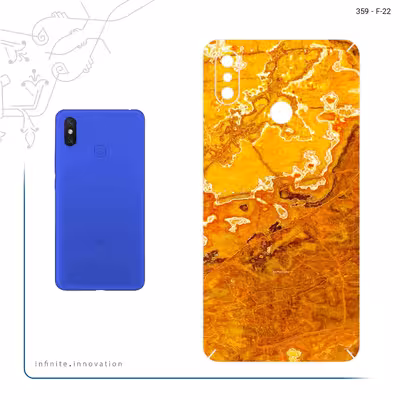 برچسب پوششی ماهوت مدل Gold Marble مناسب برای گوشی موبایل شیائومی Mi Max 3