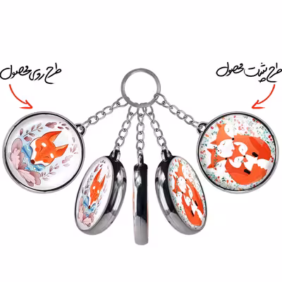 جاکلیدی خندالو طرح روباه مدل دوطرفه کد 50915260