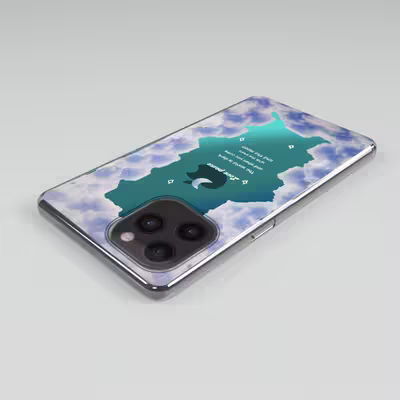 کاور لاین کینگ مدل هولوگرامی ابر وماه مناسب برای گوشی موبایل اپل IPhone 13 pro Max