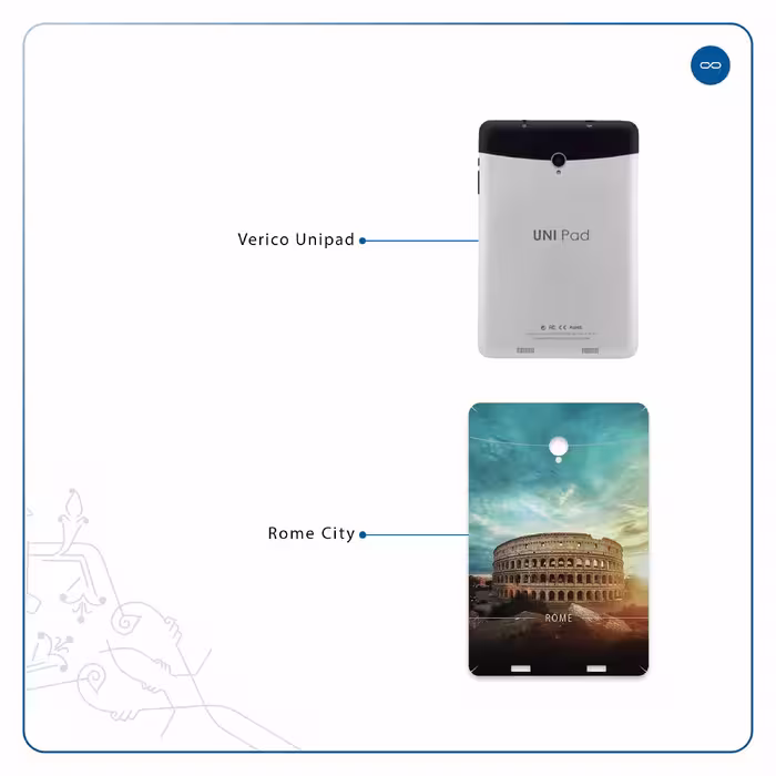 برچسب پوششی ماهوت مدل Rome City مناسب برای تبلت وریکو Unipad