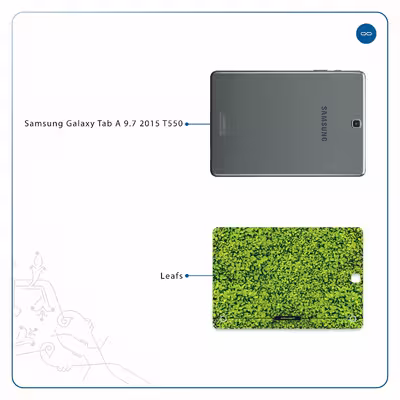 برچسب پوششی ماهوت مدل Leafs مناسب برای تبلت سامسونگ Galaxy Tab A 9.7 2015 T550