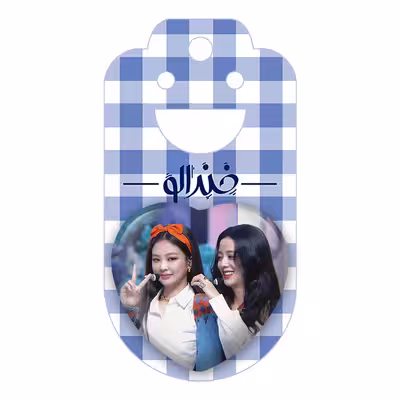 پیکسل خندالو طرح گروه موسیقی بلک پینک مدل قلبی کد 3691