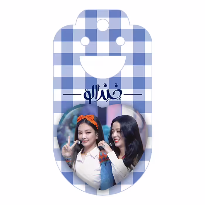 پیکسل خندالو طرح گروه موسیقی بلک پینک مدل قلبی کد 3691