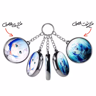 جاکلیدی خندالو طرح رم انیمه دختر مدل دوطرفه کد 1214012147