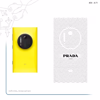 برچسب پوششی ماهوت مدل Prada مناسب برای گوشی موبایل نوکیا Lumia 1020