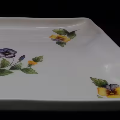 سینی سرامیکی هیوا طرح بنفشه کد 10912974