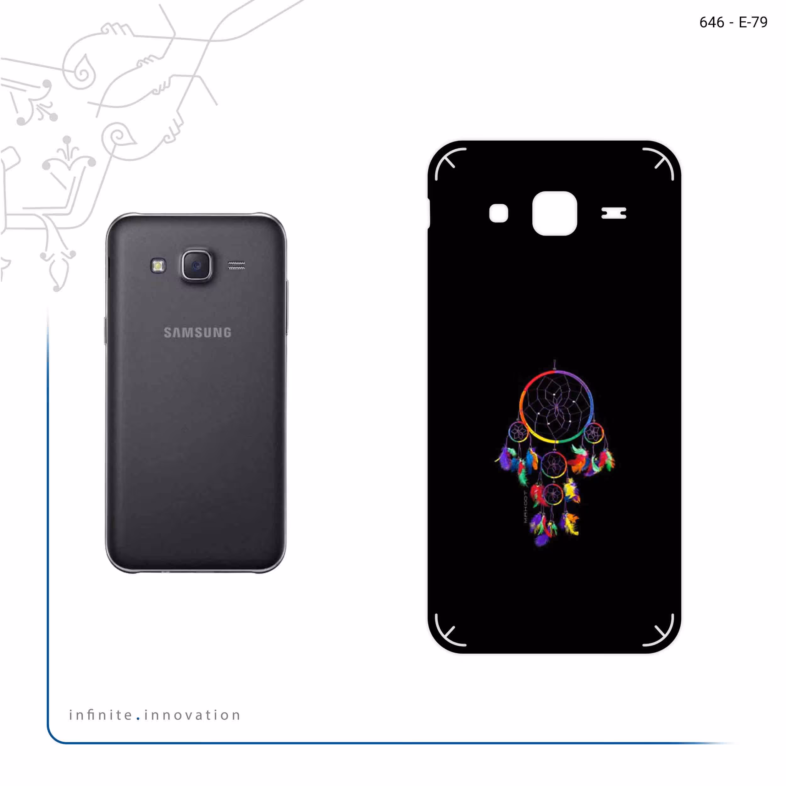 برچسب پوششی ماهوت مدل Dream Catchers مناسب برای گوشی موبایل سامسونگ Galaxy J5