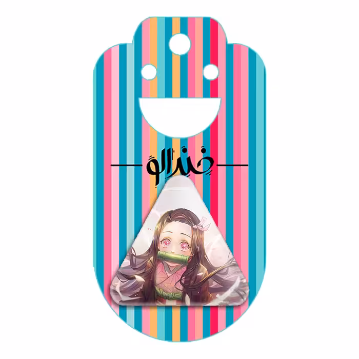 پیکسل خندالو طرح کامادو نزوکو انیمه شیطان کش مدل مثلثی کد 11455