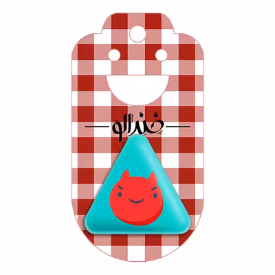 پیکسل خندالو طرح ایموجی مدل مثلثی کد 3012