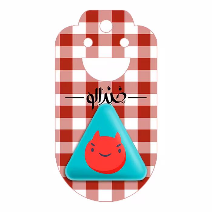 پیکسل خندالو طرح ایموجی مدل مثلثی کد 3012