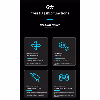 تانک بازی کنترلی مدل تیرپرتابی ژله ای کد HD5000