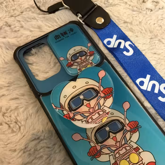 کاور طرح موتور کد S7421 مناسب برای گوشی موبایل سامسونگ Galaxy A32 4G به همراه پایه نگهدارنده و بند