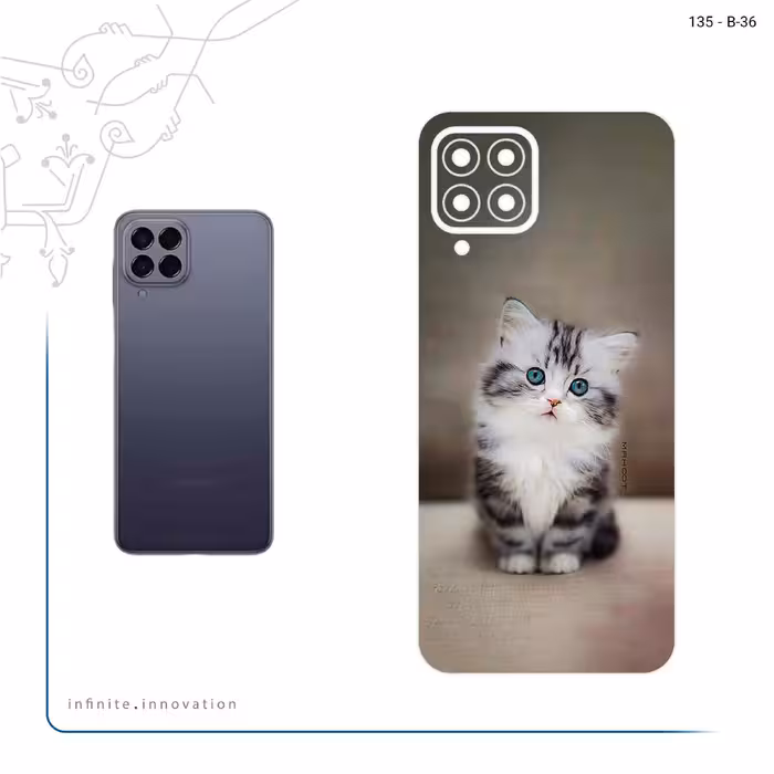 برچسب پوششی ماهوت مدل Cat_2 مناسب برای گوشی موبایل سامسونگ Galaxy M33