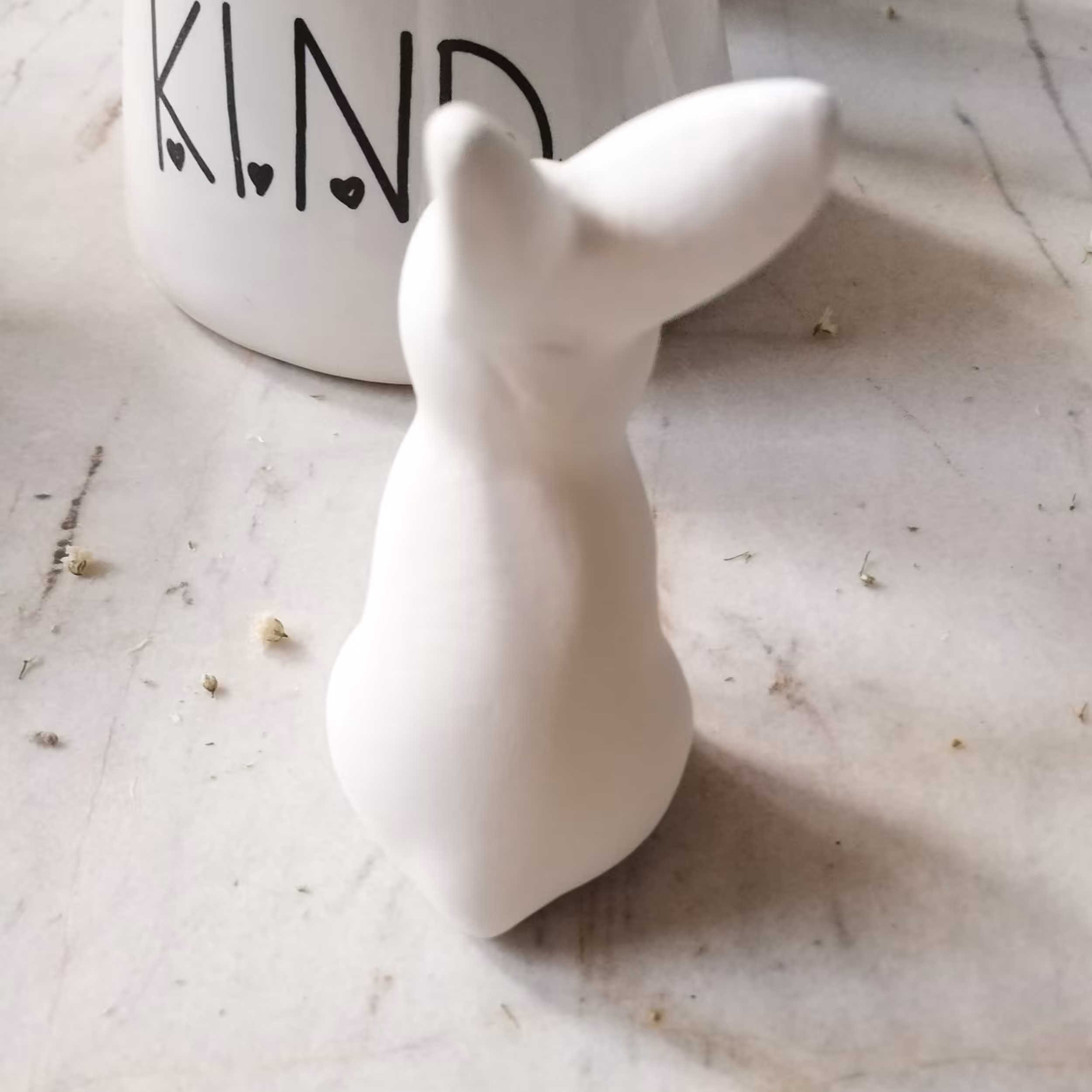 مجسمه سرامیکی خام مدل خرگوش کد 01