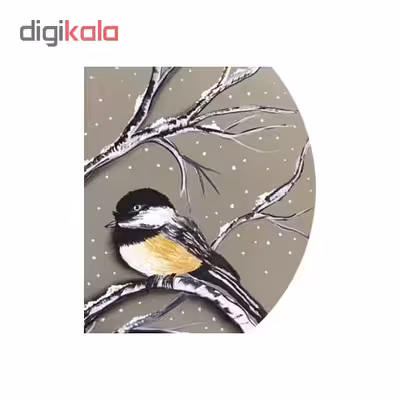 بشقاب سفالی طرح پرنده کد D32-S25