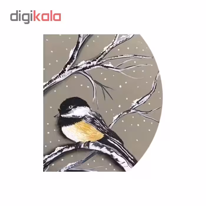 بشقاب سفالی طرح پرنده کد D32-S25