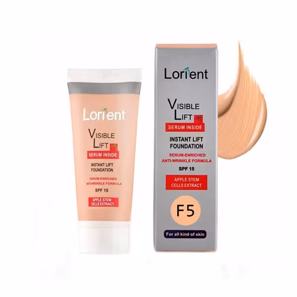 کرم پودر لورینت مدل Visible Lift شماره F5 حجم 35 میل Lorient