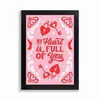 تابلو عاشقانه طرح my heart کد PF-27069