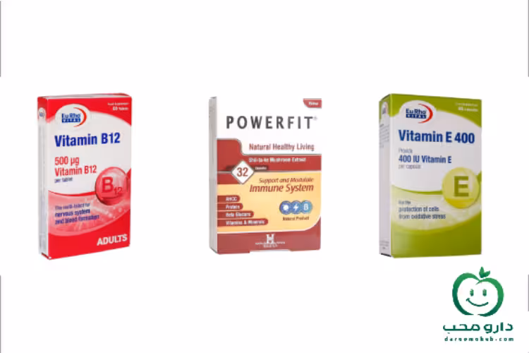 پکیج قرص پاورفیت_ قرص ب 12_قرص ویتامین ای 400