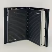 دفتر کلاسوری 20حلقه 100برگ قفل پلاستیک (کاغذ مشکی)برگ سری پیور بیوتی کد71504