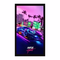 تابلو گیمینگ با طرح Need for Speed ابعاد 35x65