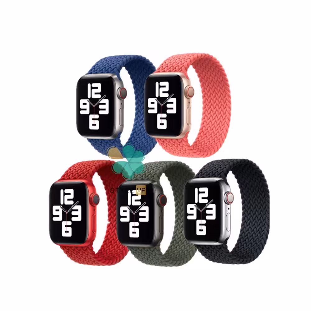 بند ساعت اپل واچ Apple Watch 7 45mm مدل Braided Silicone Solo Loop