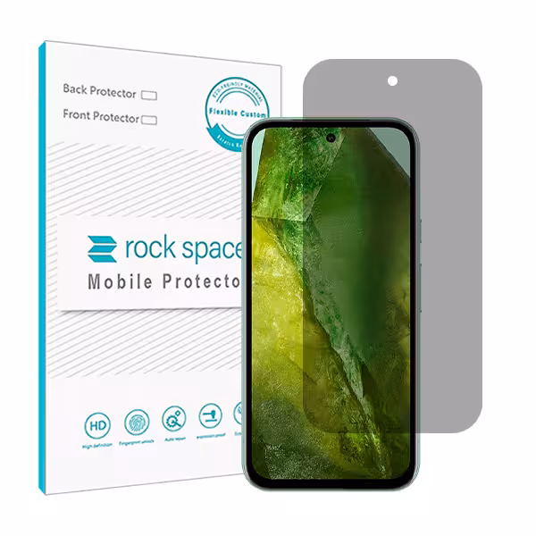 گلس گوگل Pixel 8a مدل نانو هیدروژل پرایوسی برند راک اسپیس کد S