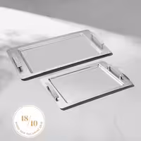 ست دو عددی سینی استیل ساتن Nehir (نحیر) مدل Sırma – ترکیبی از طراحی کلاسیک و کیفیت برای آشپزخانه‌های حرفه‌ای و خانگی