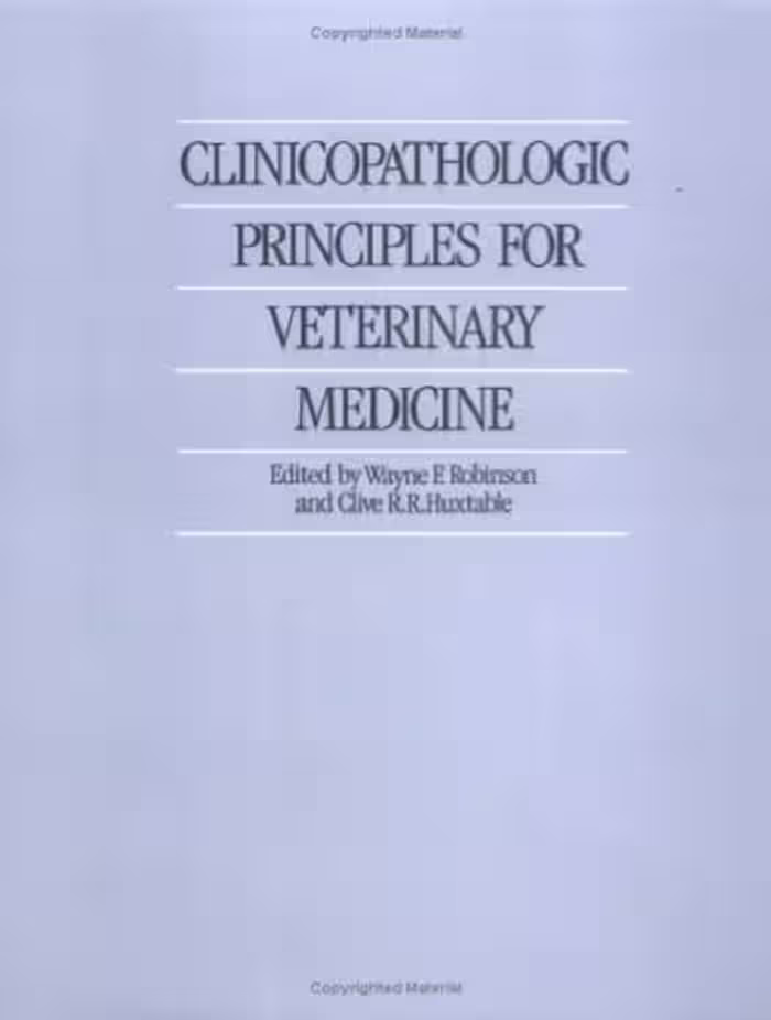 خرید و دانلود نسخه کامل کتاب Clinicopathologic Principles for Veterinary Medicine