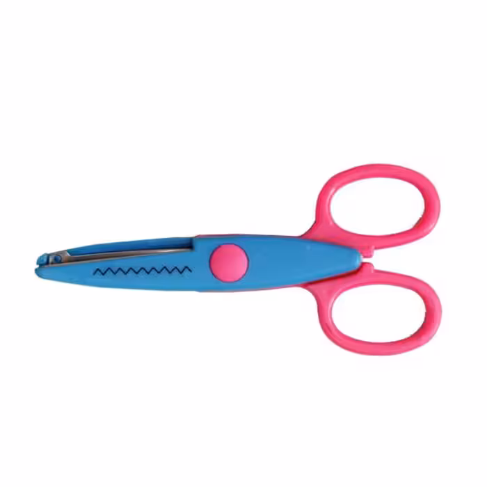 خرید قیچی طرح دار مهد کودک طرح زیگزاگ