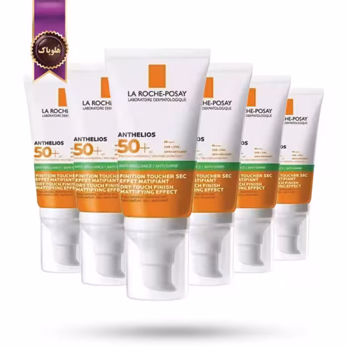 6 عدد ضد آفتاب لاروش پوزای La Roche Posay مدل آنتلیوس آنتی شاین Anthelios Anti-Shine حجم 50 میلی‌ لیتر  (اورجینال)