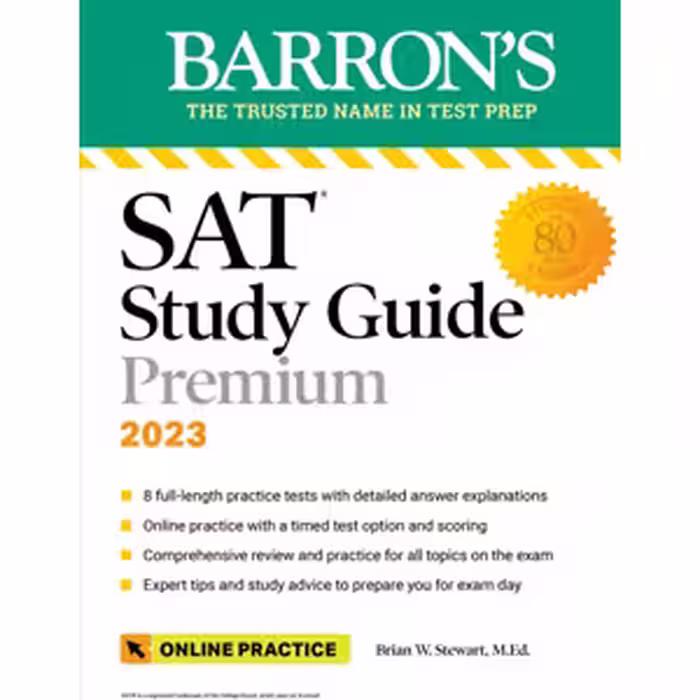 کتاب SAT Study Guide Premium, 2023_ 8 Practice Tests