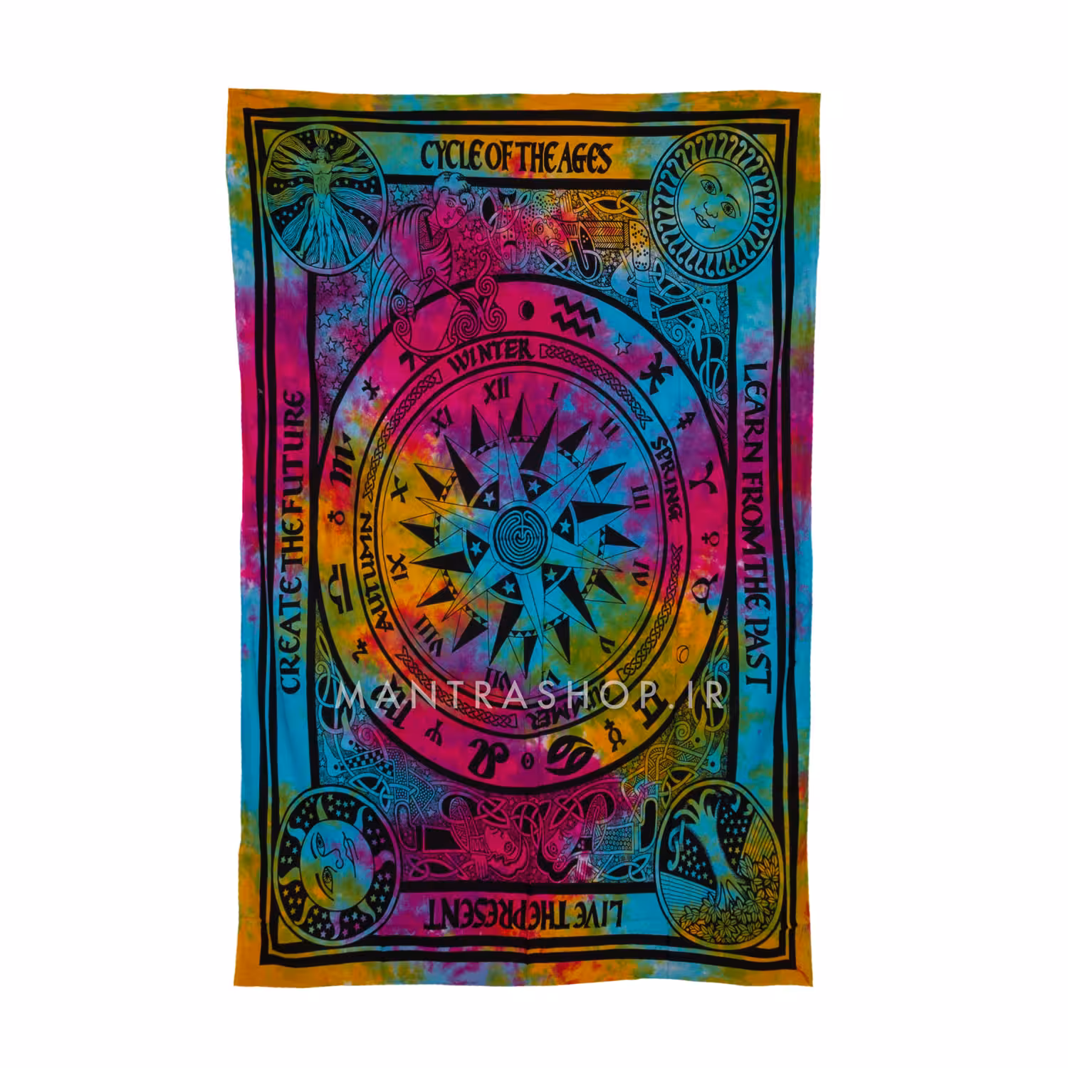 بکدراپ تپستری هندی مولتی کالر (روتختی یک نفره) کد 373