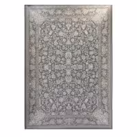 فرش کاشان 1200 شانه کد 900 زمینه نقره ای