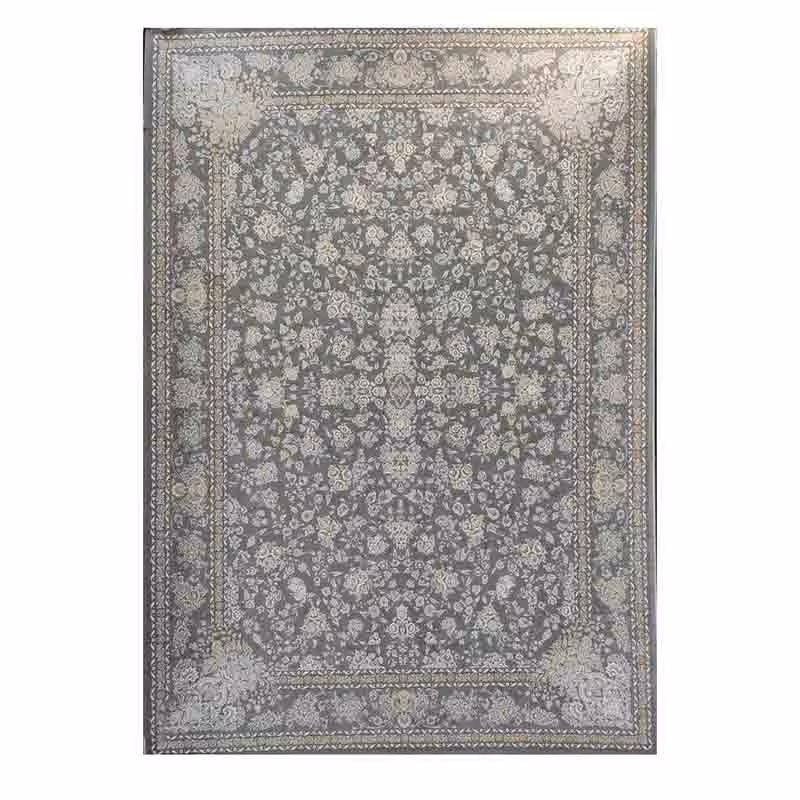 فرش کاشان 1200 شانه کد 900 زمینه نقره ای