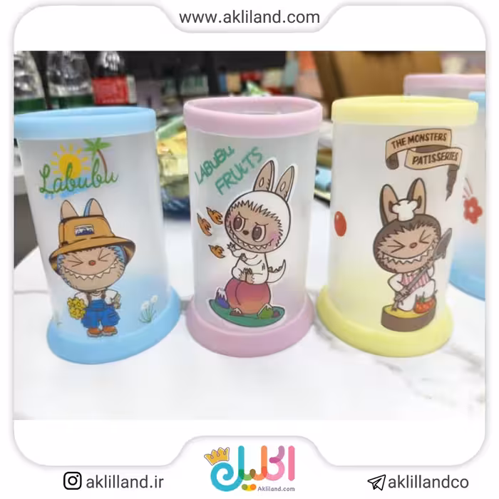 جامدادی رومیزی طلقی لبوبو