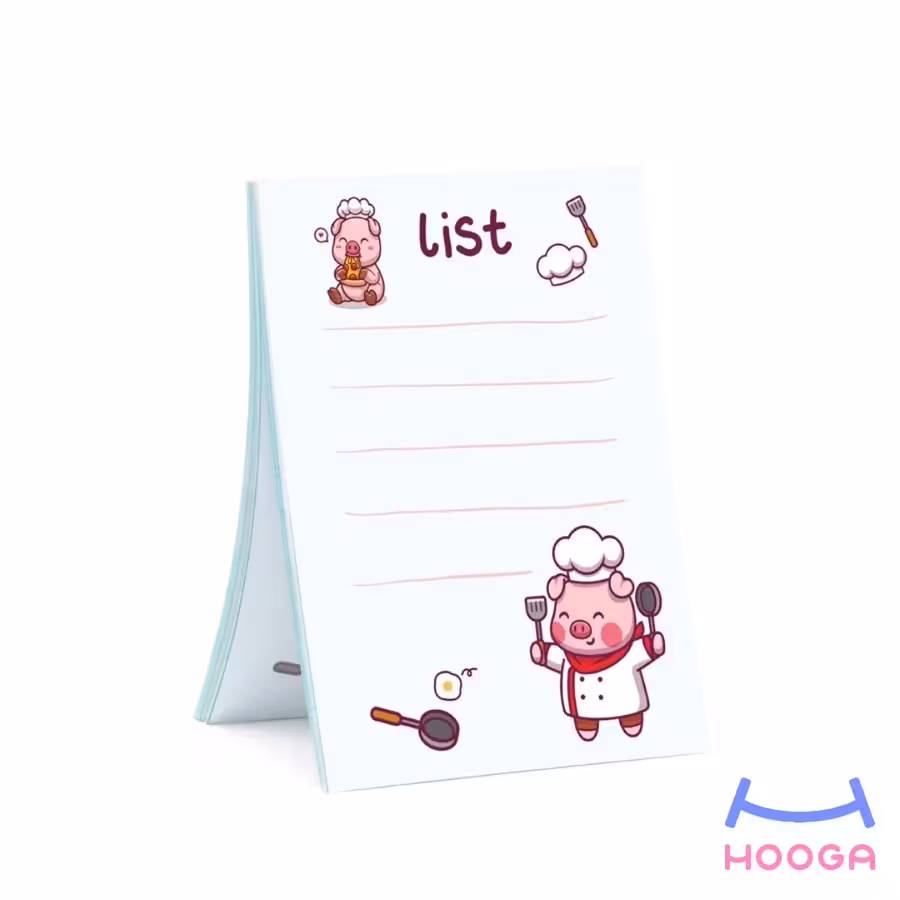 کاغذ یادداشت طرح خوک سرآشپز