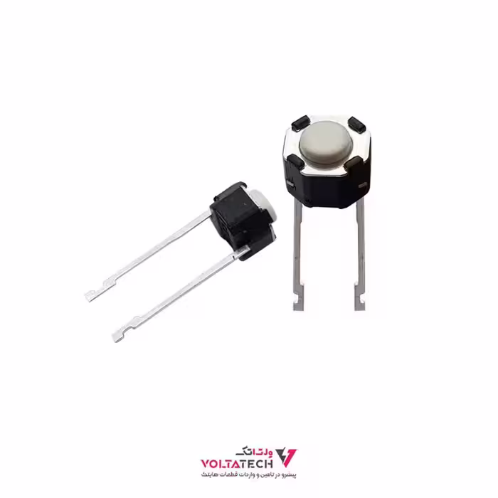 تک سوئیچ گرد 2 پین 6x6x4.3mm
