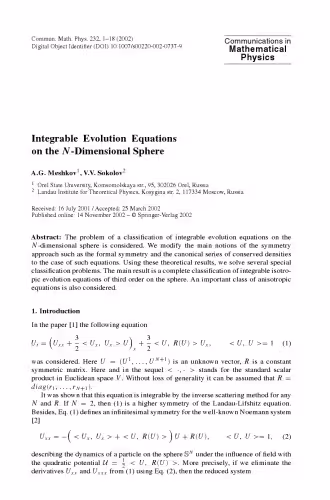 خرید و دانلود نسخه کامل کتاب Communications in Mathematical Physics - Volume 232
