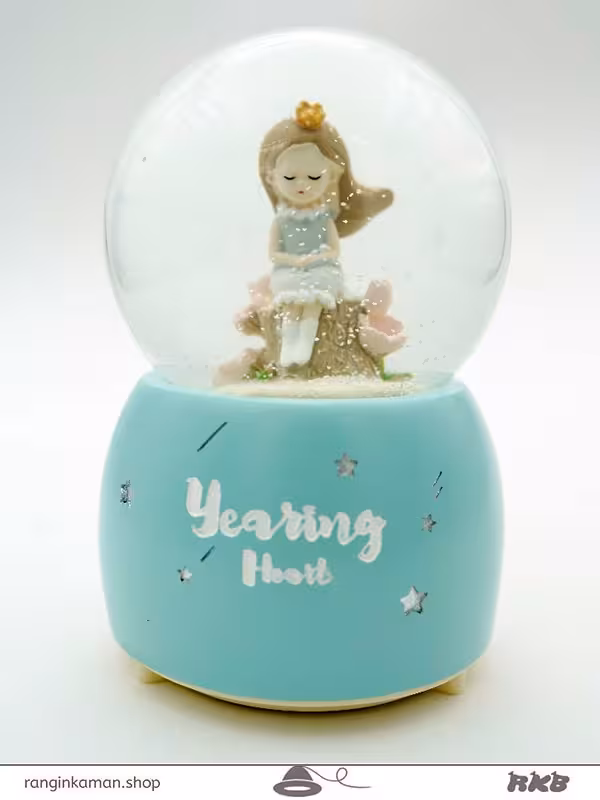 گوی دختر نشسته فول بزرگ 2-1316 (پایه سبزآبی)