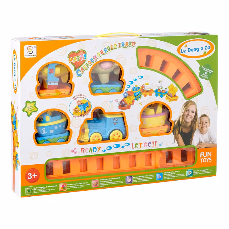 قطار اسباب بازی طرح هواپیما و کشتی 5 تکه کد 1105