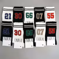 جوراب ساقدار دومینو نوشته دار سری اعداد